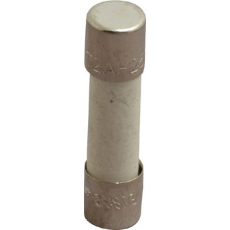 Bussmann 250 VAC, 32 VDC, 2 Amp, Time Delay Miniature Ceramic Fuse 20mm OAL, 5mm Diam S505-2-R - 74682923