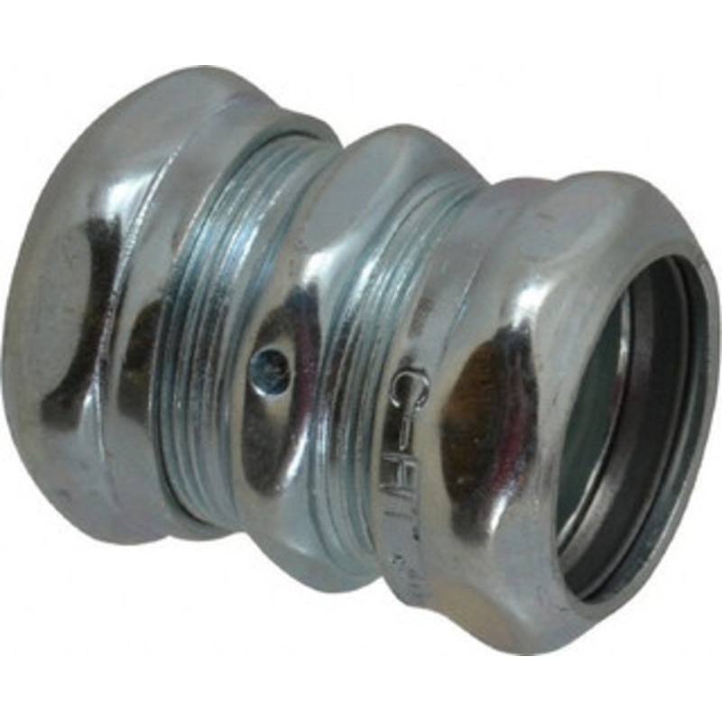 Crouse-Hinds 1 Trade EMT Conduit Coupling Steel, Noninsulated, Compression Connection 662 - 04518833