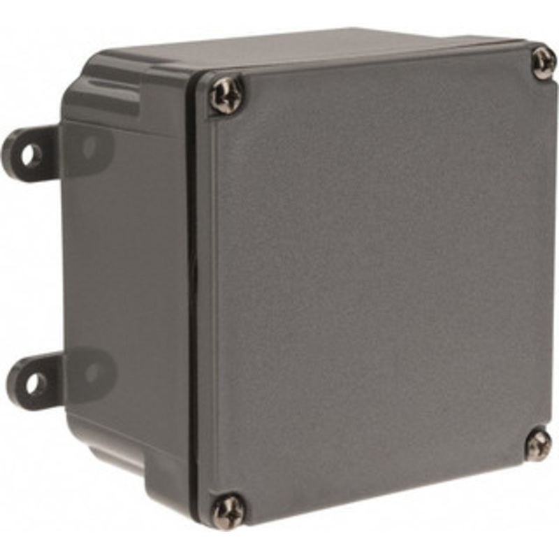 Thomas & Betts NEMA 4, 4X, 6P PVC Junction Box Enclosure with Screw Flat Cover 4 Wide x 4 High x 2 Deep, Corrosion Resistant E989NNJ - 54088133