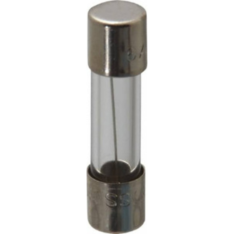 Bussmann 125 VAC, 32 VDC, 6 Amp, Time Delay Miniature Glass Fuse 20mm OAL, 10 at AC kA Rating, 5mm Diam GMC-6-R - 74690595