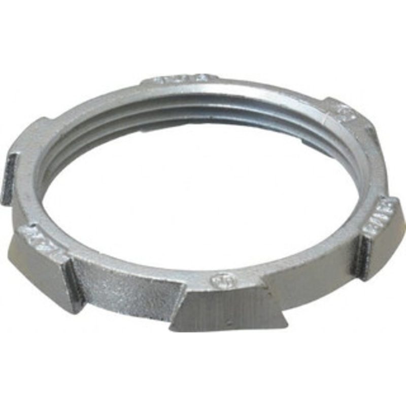Thomas & Betts 2-1/2 Trade Rigid/Intermediate (IMC) Conduit Locknut Malleable Iron, Noninsulated, Threaded Connection 147 - 54061361