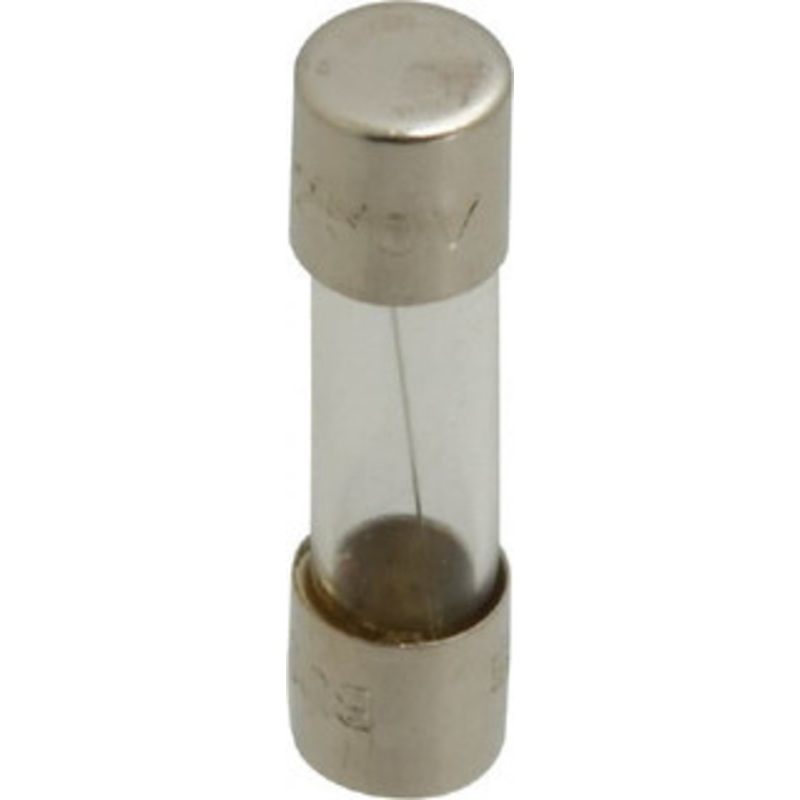 Bussmann 250 VAC, 32 VDC, 2 Amp, Time Delay Miniature Glass Fuse 20mm OAL, 10 at 125 V kA Rating, 5mm Diam GMC-2-R - 74690504