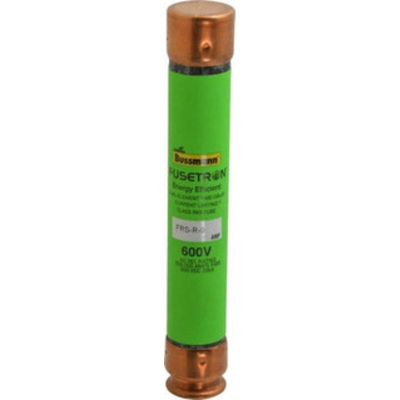 Bussmann 300 VDC, 600 VAC, 9 Amp, Time Delay General Purpose Fuse Fuse Holder Mount, 127mm OAL, 20 at DC, 200 (RMS) kA Rating, 13/16 Diam FRS-R-9 - 75909036