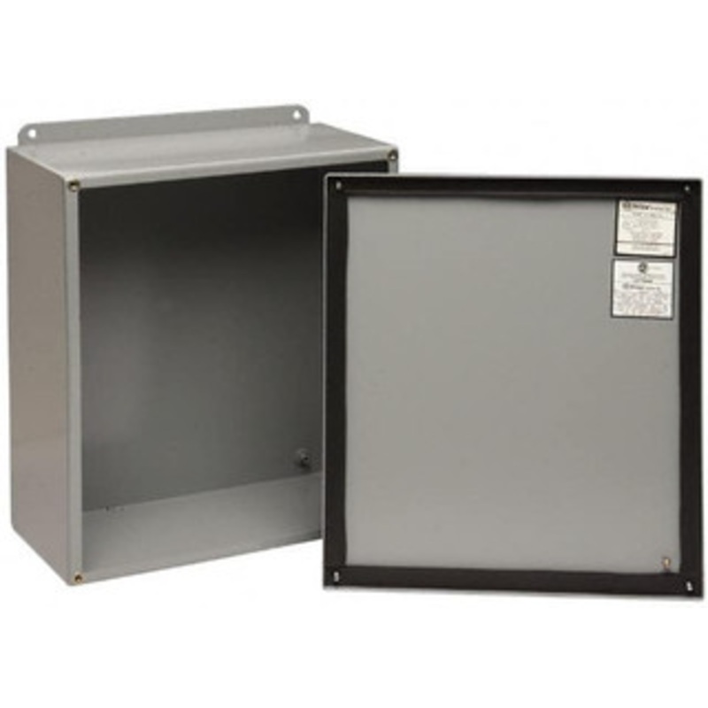 Cooper B-Line NEMA 12, 13 Steel Standard Enclosure with Screw Flat Cover 12 Wide x 14 High x 6 Deep, Dirt-tight & Dust-tight 78205120025 - 64050990
