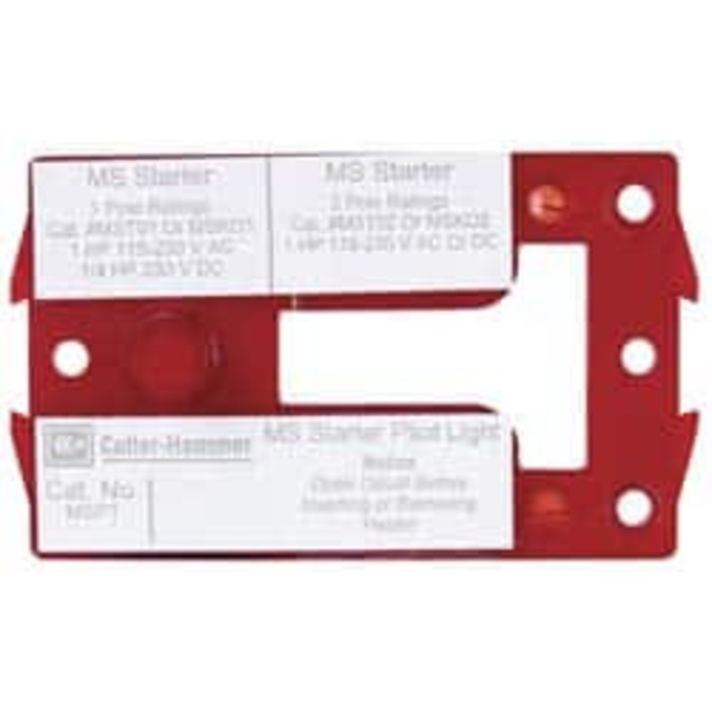Eaton Cutler-Hammer Starter Pilot Light Kit For Use with Manual Motor Control Single Phase Starters MSPT - 01259746