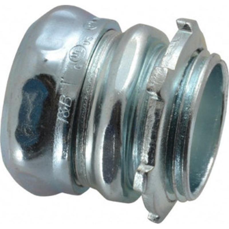 Thomas & Betts 1 Trade EMT Conduit Connector Steel, Noninsulated, Straight Connector, Compression Connection 5321 - 54057724