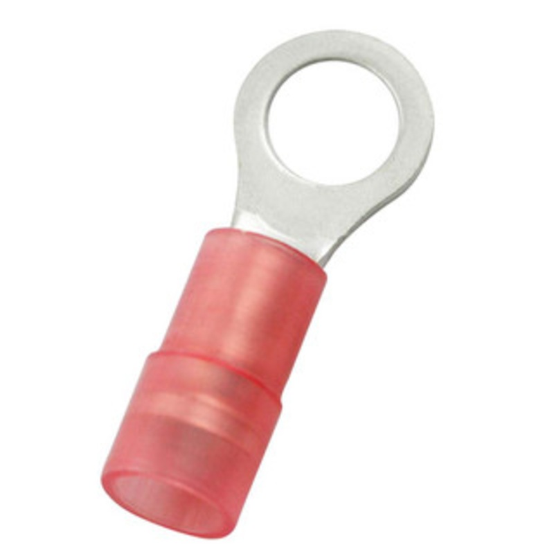 Value Collection Ring Terminals, Terminal Type: Circular, Insulation Type: Partially Insulated, Connection Type: Crimp, Compatible Wire Size (AWG): 22-16, Compatible Wire Size (sq mm): 0.5-1.5 (mm), Stud Size (mm): 5.30 RNYD1-5 - 14737035