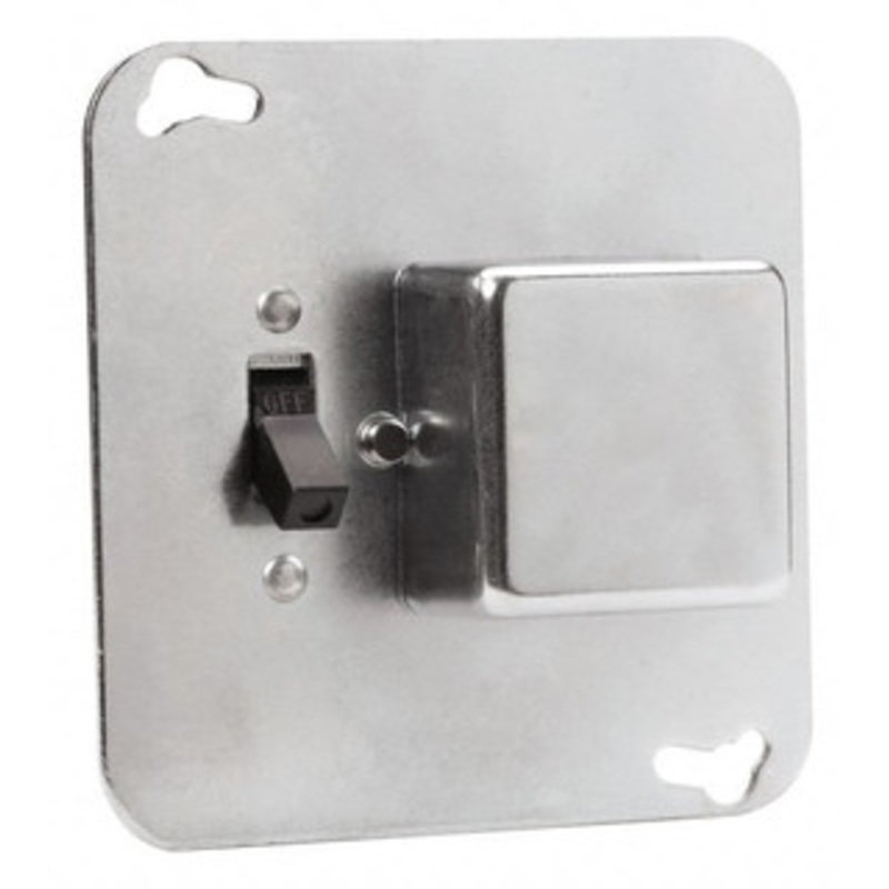 Bussmann 125 VAC, Indicating Fuse Cover For Use with 4 Inch Square Boxes, FUSTAT Plug Fuses and FUSTRON Plug Fuses SSY - 80687452