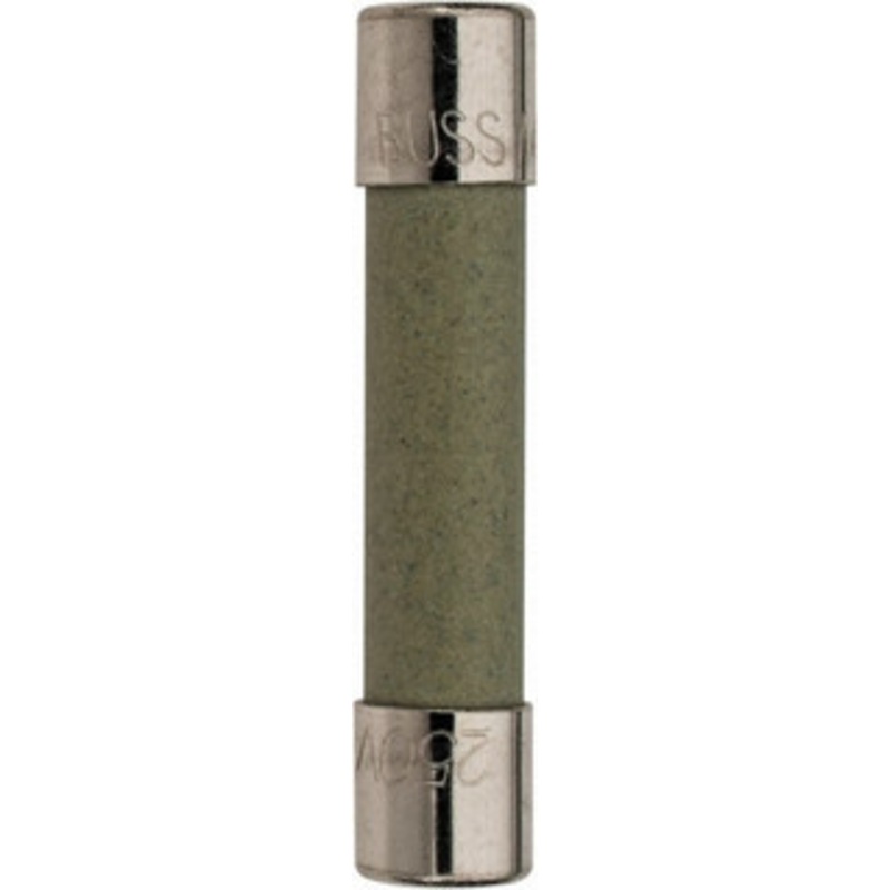 Bussmann 250 VAC, 0.1 Amp, Time Delay Miniature Ceramic Fuse 1-1/4 OAL, 1/4 Diam MDA-1-10-R - 71918460