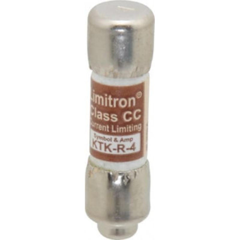 Bussmann 600 VAC, 4 Amp, Fast-Acting General Purpose Fuse Fuse Holder Mount, 1-1/2 OAL, 200 at AC (RMS) kA Rating, 13/32 Diam KTK-R-4 - 74760448