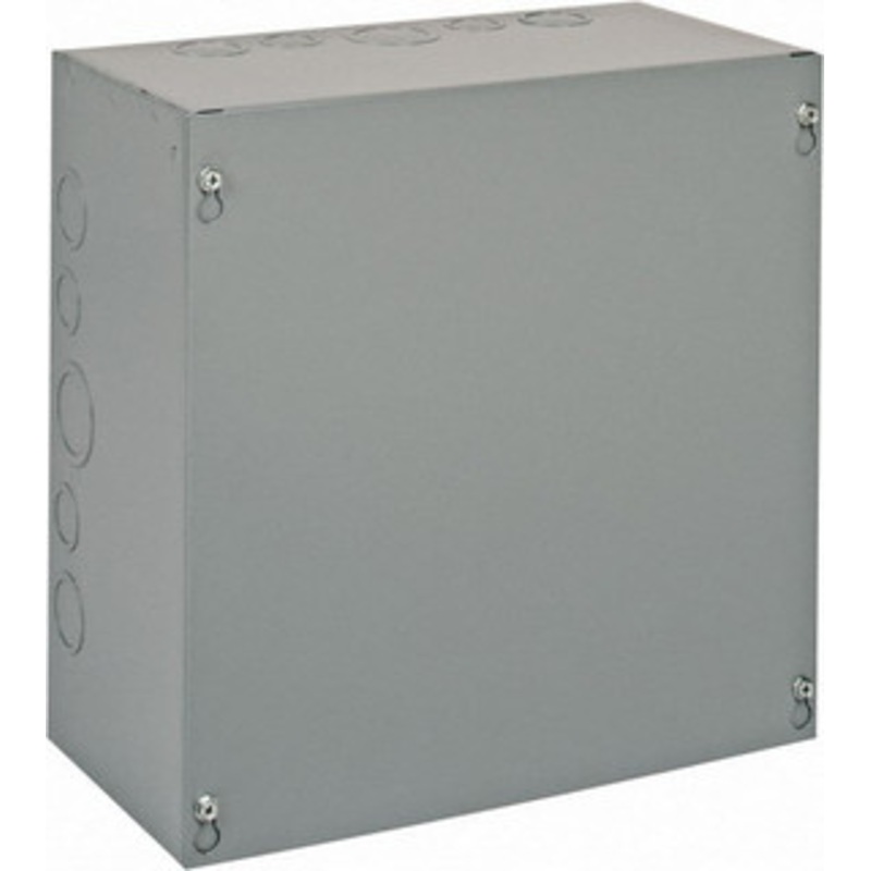 Cooper B-Line NEMA 1 Steel Junction Box Enclosure with Screw Flat Cover 12 Wide x 12 High x 6 Deep 78205122590 - 64050974