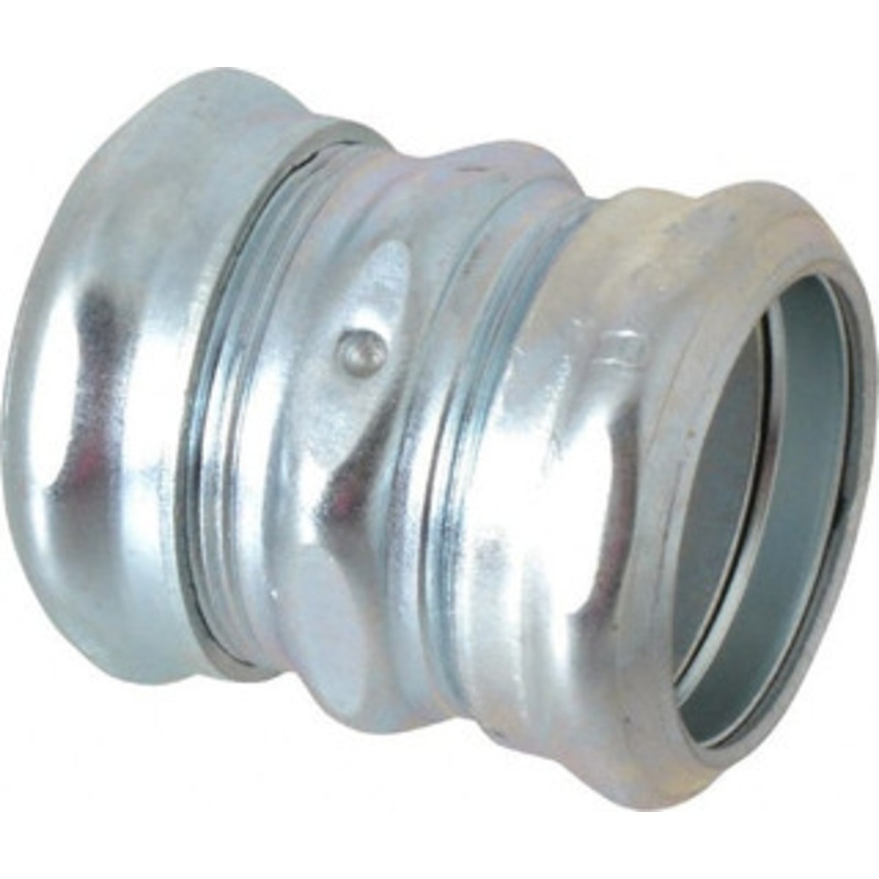 Crouse-Hinds 1-1/4 Trade EMT Conduit Coupling Steel, Noninsulated, Compression Connection 663 - 04518841