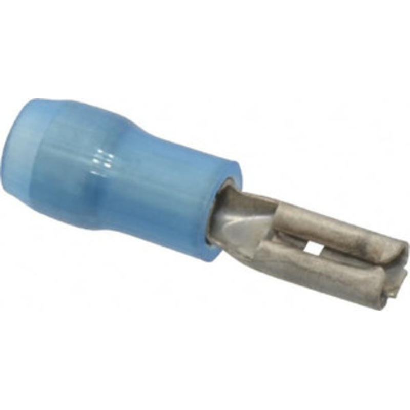 Thomas & Betts 16 to 14 AWG Fully Insulated Female Wire Disconnect 0.11 Tab, Blue, RoHS Compliant, UL 94 V-2 RB14-111F - 54062732