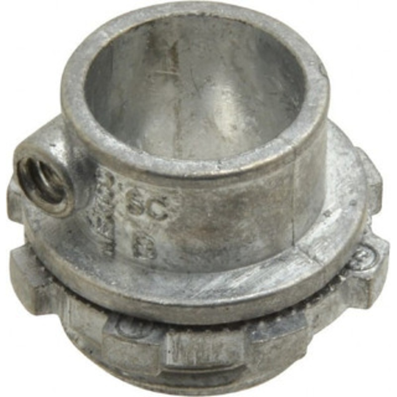 Thomas & Betts 3/8 Trade FMC Conduit Connector Die Cast Zinc, Noninsulated, Straight Connector, Set Screw Connection XC220SC - 73124240