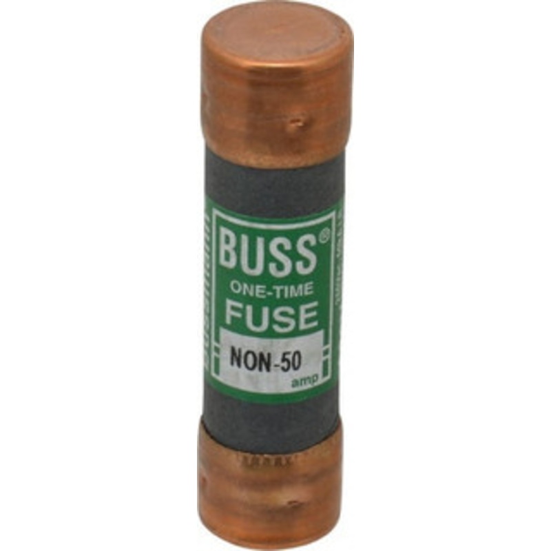 Bussmann 125 VDC, 250 VAC, 50 Amp, Fast-Acting General Purpose Fuse Fuse Holder Mount, 76.2mm OAL, 50 at AC/DC kA Rating, 13/16 Diam NON-50 - 74740465