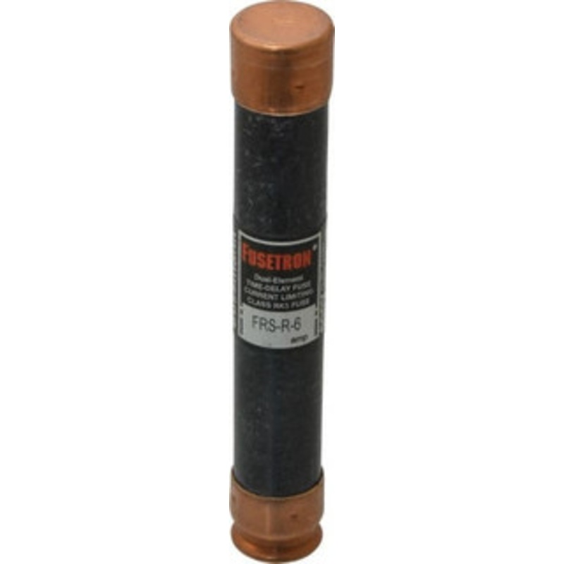 Bussmann 300 VDC, 600 VAC, 6 Amp, Time Delay General Purpose Fuse Fuse Holder Mount, 127mm OAL, 20 at DC, 200 (RMS) kA Rating, 13/16 Diam FRS-R-6 - 75908921