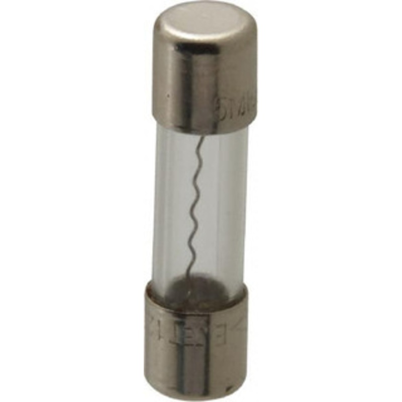 Ferraz Shawmut 125 VAC, 6 Amp, Fast-Acting Miniature Glass Fuse Clip Mount, 20mm OAL, 10 at AC kA Rating, 5mm Diam GGM6-MSC - 54009980