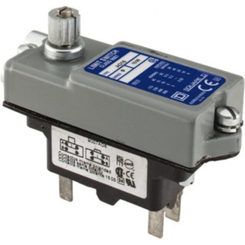 Square D SPDT, NC/NO, 600 VAC, Screw Terminal, Rotary Head Actuator, General Purpose Limit Switch 1 NEMA Rating, IP20 IPR Rating 9007AO16 - 69658847