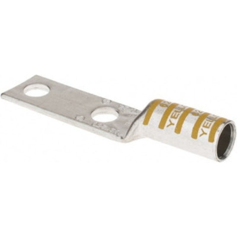 Thomas & Betts 250 kcmil Wire Noninsulated Compression Connection Rectangle Ring Terminal 1/2 Stud, 4.92 OAL x 1.13 Wide, Tin Plated Copper Contact 54868BE - 54059290