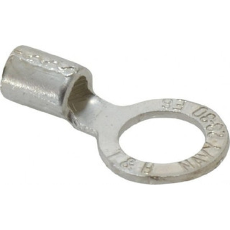 Thomas & Betts 6 AWG Noninsulated Crimp Connection Circular Ring Terminal 1/2 Stud, 1.49 OAL x 0.82 Wide, Tin Plated Copper Contact E6-12 - 54064399
