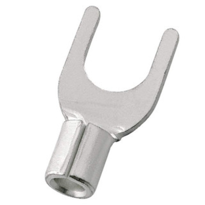 Value Collection Fork Terminals, Terminal Type: Standard, Insulation Type: NonInsulated, Connection Type: Crimp, Compatible Wire Size (sq mm): 1.50-2.50 (mm), Compatible Wire Size (AWG): 16-14, Stud Size (mm): 5.3 SNS2-5 - 14735823
