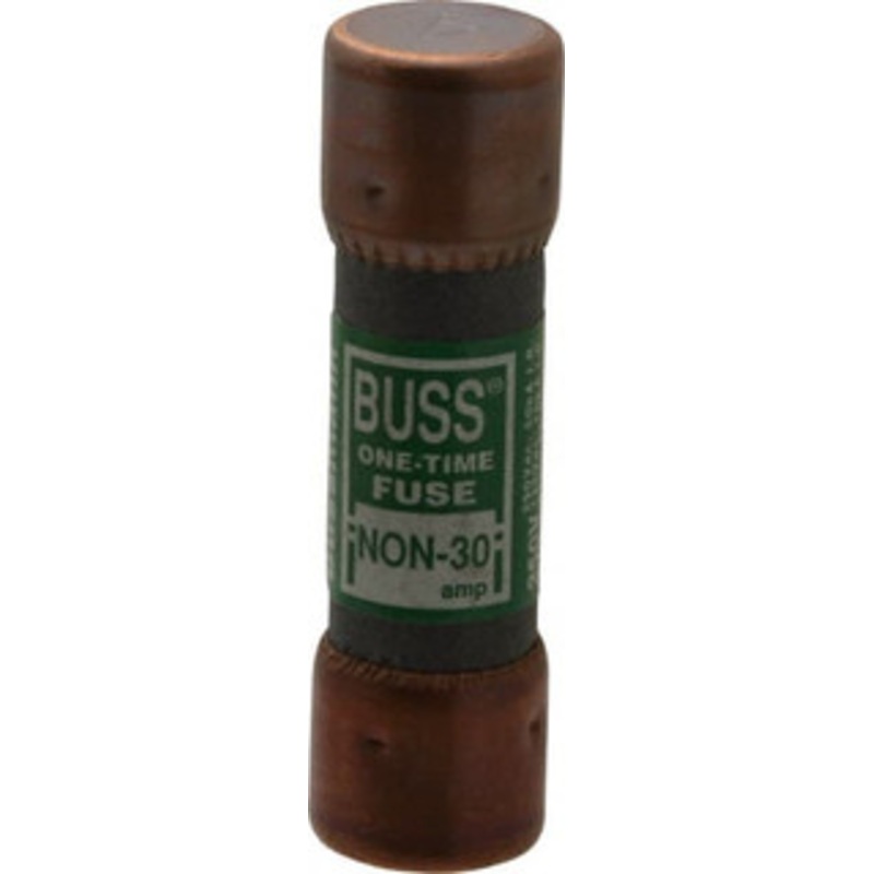 Bussmann 125 VDC, 250 VAC, 30 Amp, Fast-Acting General Purpose Fuse Fuse Holder Mount, 50.8mm OAL, 50 at AC/DC kA Rating, 9/16 Diam NON-30 - 74740366