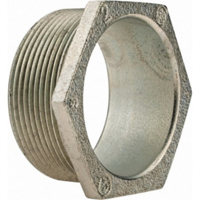 Crouse-Hinds 2 Trade Rigid/Intermediate (IMC) Conduit Nipple Malleable Iron, Noninsulated, Threaded Connection 55 - 04560470