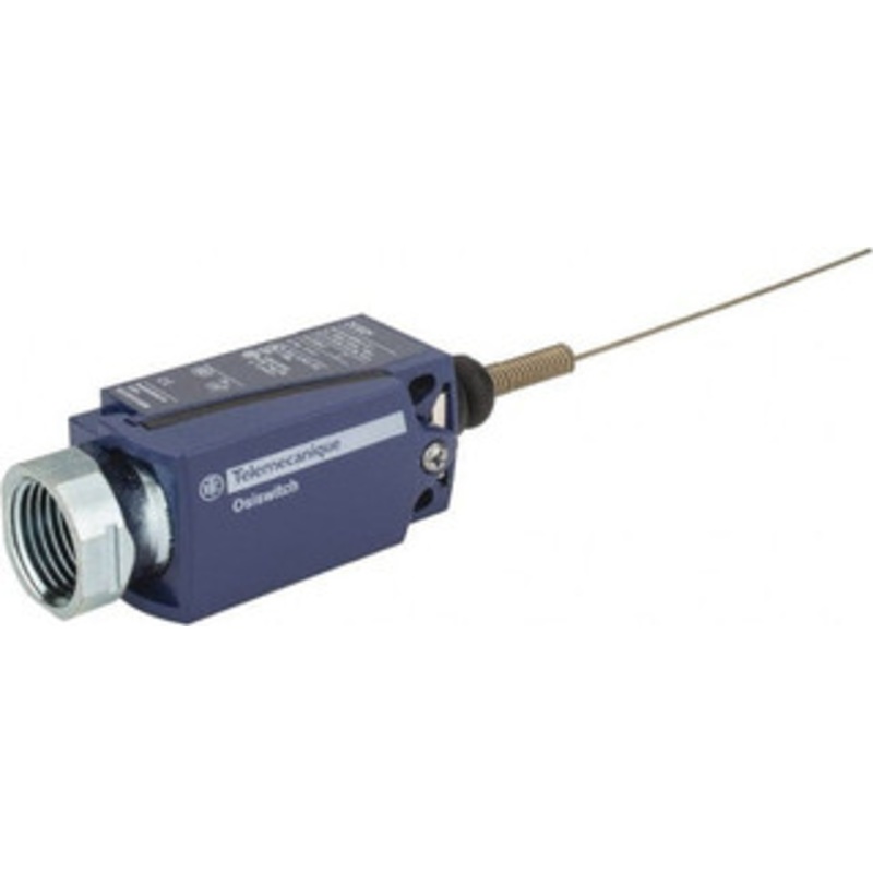 Telemecanique Sensors SPDT, NC/NO, 240 VAC, 250 VDC, Screw Terminal, Cat Whisker Actuator, General Purpose Limit Switch 1, 2, 4, 6, 12, 13 NEMA Rating, IP66, IP67 IPR Rating XCKD2106N12 - 59759852