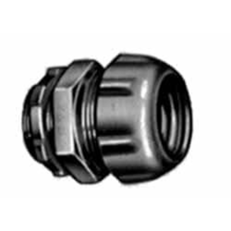 Thomas & Betts 2-1/2 Trade Rigid/Intermediate (IMC) Conduit Connector Malleable Iron, Noninsulated, Straight Connector, Compression Connection 8721 - 54060769