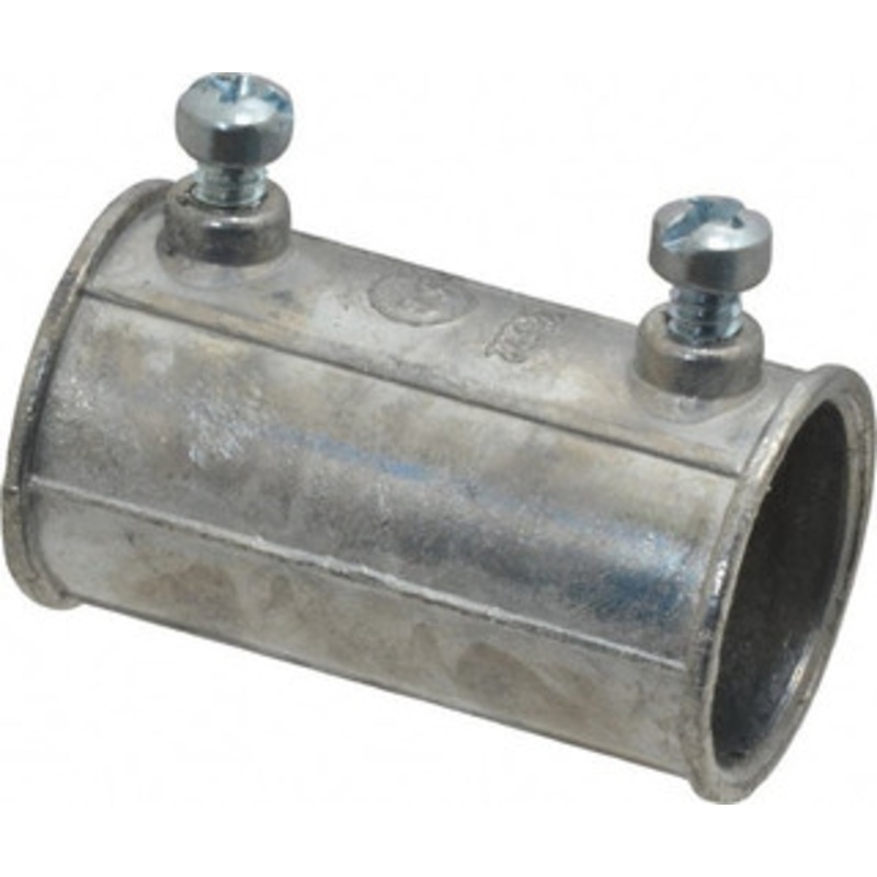Thomas & Betts 3/4 Trade EMT Conduit Coupling Die Cast Zinc, Noninsulated, Set Screw Connection TK222SC - 01148923