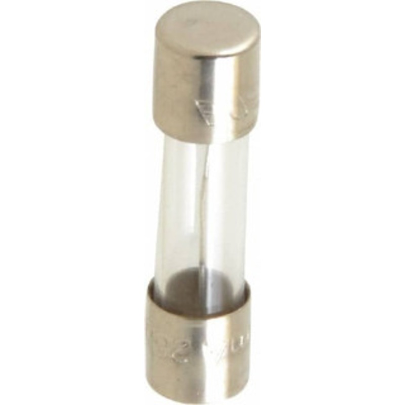 Bussmann 250 VAC, 32 VDC, 0.5 Amp, Time Delay Miniature Glass Fuse 20mm OAL, 10 at 125 V kA Rating, 5mm Diam GMC-500-R - 74690587