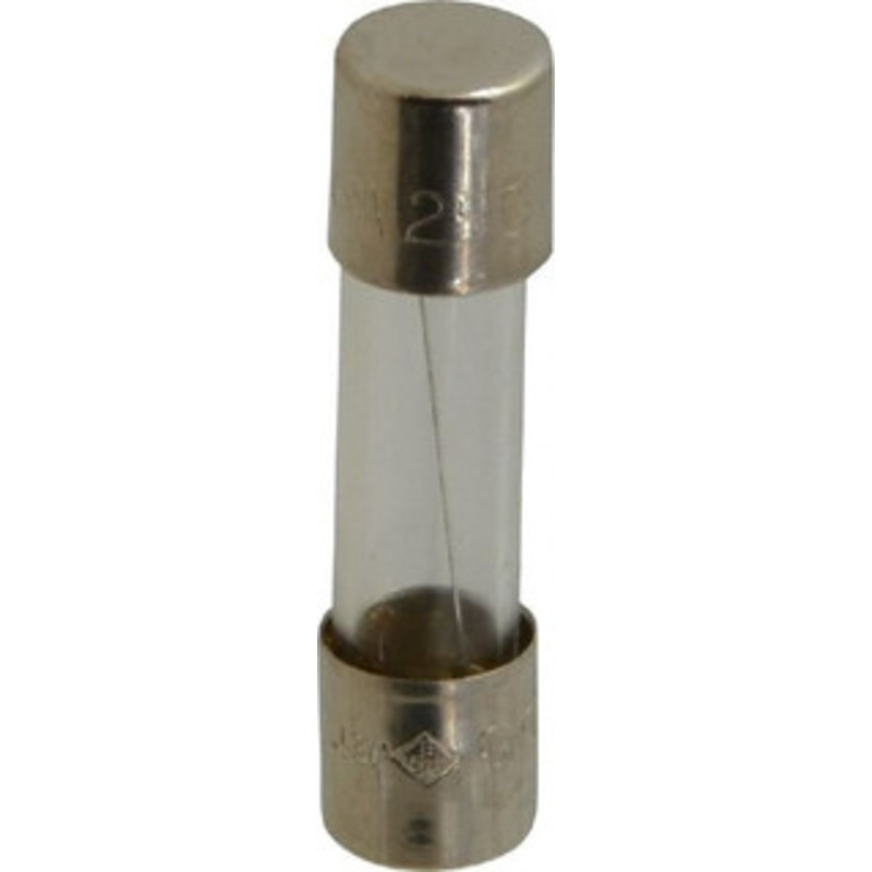 Bussmann 250 VAC, 32 VDC, 1.6 Amp, Time Delay Miniature Glass Fuse 20mm OAL, 10 at 125 V kA Rating, 5mm Diam GMC-1-6-R - 74690454