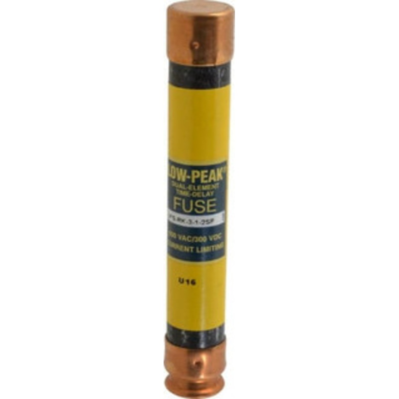 Bussmann 300 VDC, 600 VAC, 3.5 Amp, Time Delay General Purpose Fuse Fuse Holder Mount, 127mm OAL, 100 at DC, 300 at AC (RMS) kA Rating, 13/16 Diam LPS-RK-3-1/2SP - 74973264