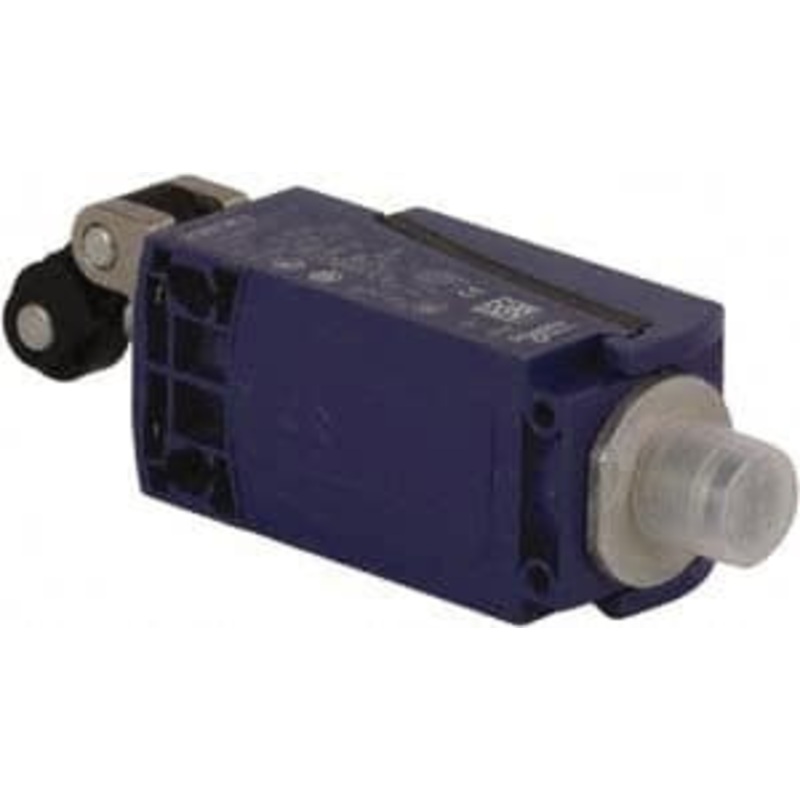 Telemecanique Sensors SPDT, NC/NO, 240 VAC, 250 VDC, Screw Terminal, Roller Plunger Actuator, General Purpose Limit Switch 1, 2, 4, 6, 12, 13 NEMA Rating, IP66, IP67 IPR Rating XCKD2121M12 - 59759928