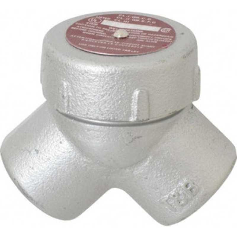 Thomas & Betts 1 Trade Rigid/Intermediate (IMC) Conduit Elbow Iron, Noninsulated, Angled Connector, Threaded Connection LBY35-TB - 54117502