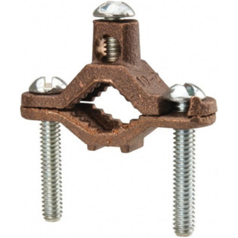 Thomas & Betts 2 (Strand), 10 (Solid) AWG Compatible Grounding Clamp J - 73124000
