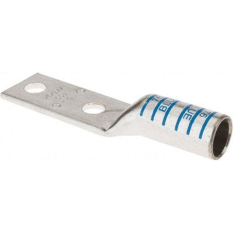 Thomas & Betts 400 kcmil Wire Noninsulated Compression Connection Rectangle Ring Terminal 1/2 Stud, 5.51 OAL x 1.41 Wide, Tin Plated Copper Contact 54874BE - 54059324