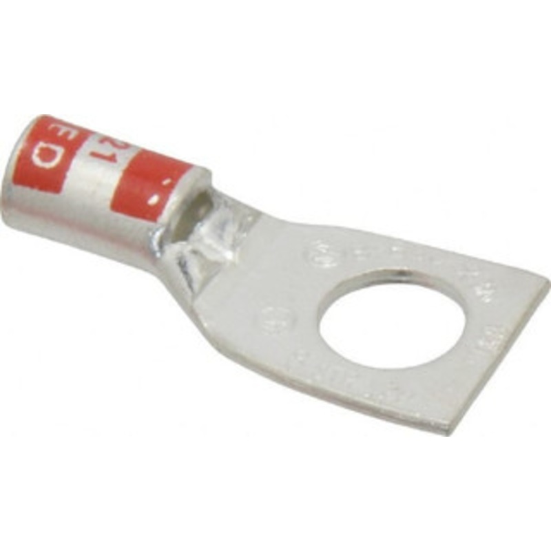 Thomas & Betts 8 AWG Noninsulated Compression Connection Square Ring Terminal 5/16 Stud, 1.33 OAL x 0.56 Wide, Tin Plated Copper Contact 54131 - 54056528