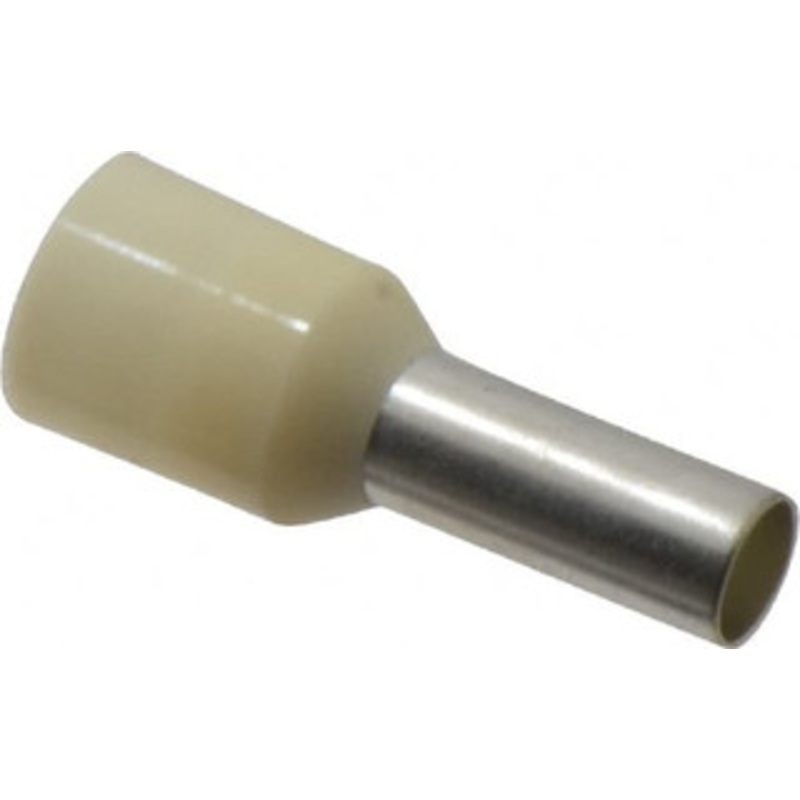 ACI Advance Controls, Inc. 8 AWG, Partially Insulated, Crimp Electrical Wire Ferrule 12mm Long x 4.9mm Diameter Pin, 21-1/2mm Overall Length 107673 - 03217601