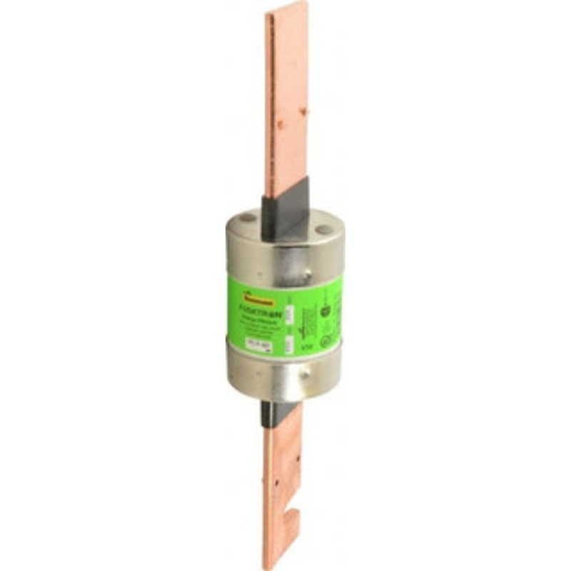 Bussmann 300 VDC, 600 VAC, 400 Amp, Time Delay General Purpose Fuse Bolt-on Mount, 11-5/8 OAL, 20 at DC, 200 (RMS) kA Rating, 2-9/16 Diam FRS-R-400 - 75908855