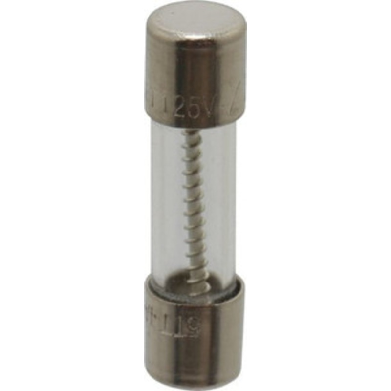 Ferraz Shawmut 125 VAC, 4 Amp, Time Delay Miniature Glass Fuse Clip Mount, 20mm OAL, 10 kA Rating, 5mm Diam GSC4-MSC - 00176552