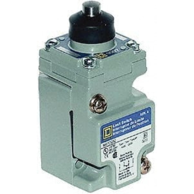 Square D SPDT, NC/NO, 600 Volt Screw Terminal, Plunger Actuator, General Purpose Limit Switch 1, 2, 4, 6, 12, 13, 6P NEMA Rating, IP67 IPR Rating 9007C52E - 69658797