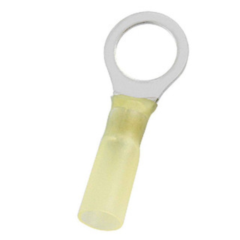 Value Collection Ring Terminals, Terminal Type: Circular, Insulation Type: Partially Insulated, Connection Type: Crimp, Compatible Wire Size (AWG): 12-10, Compatible Wire Size (sq mm): 4.0-6.0 (mm), Stud Size (mm): 10.50 RHB5-10 - 14736466