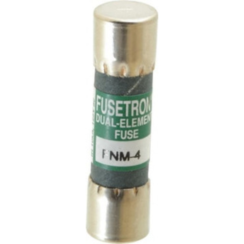 Bussmann 250 VAC, 4 Amp, Time Delay General Purpose Fuse Fuse Holder Mount, 1-1/2 OAL, 10 at 125 V kA Rating, 13/32 Diam FNM-4 - 76636604