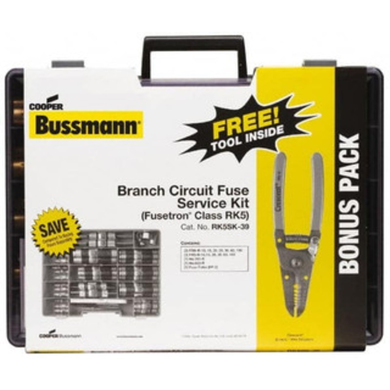 Bussmann RK5 Class, 250/600 VAC/VDC, Fuse Service Kit 100 Amps RK5SK-39 - 92129188