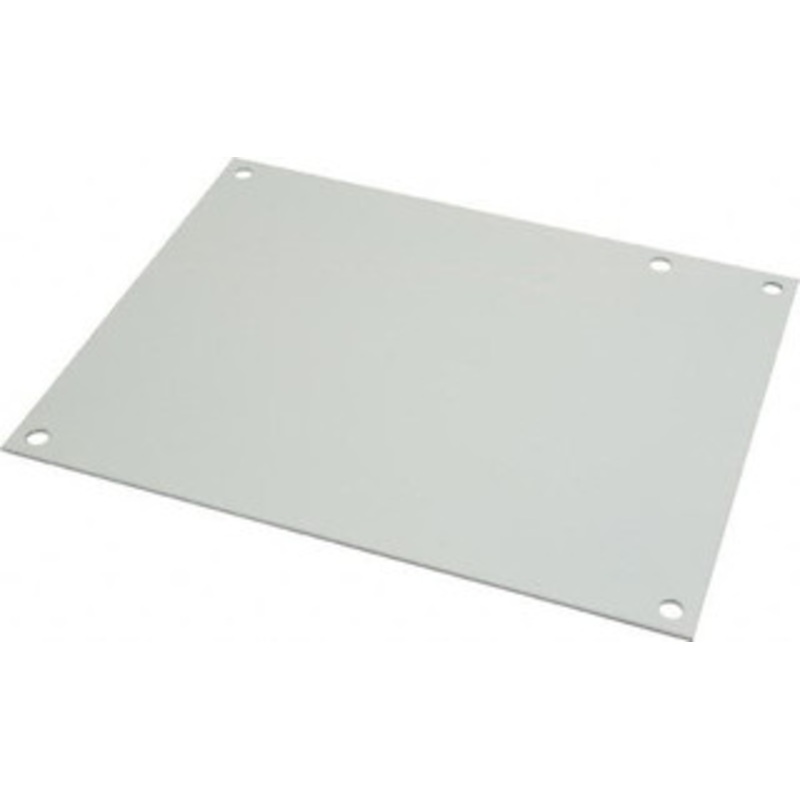 Cooper B-Line 6-1/4 OAW x 8-1/4 OAH Powder Coat Finish Electrical Enclosure Nonperforated Panel 10 x 8 Box, 14 Gauge Steel, Use with 1084-1/1086 RHC/1086-1 78205137722 - 64050313