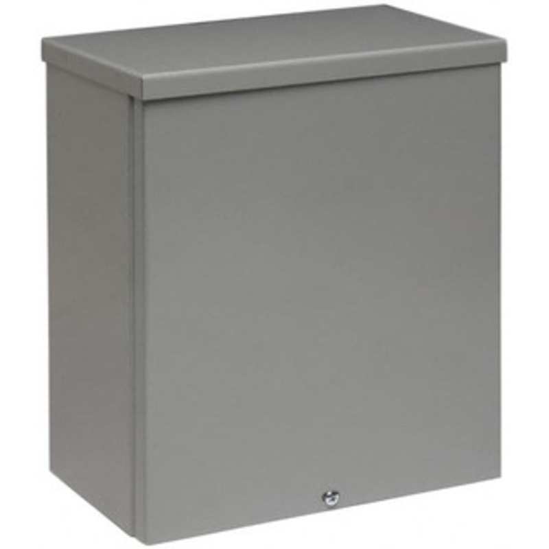 Cooper B-Line NEMA 3R Steel Junction Box Enclosure with Screw Flat Cover 12 Wide x 12 High x 6 Deep, Rainproof 78205134390 - 82608928