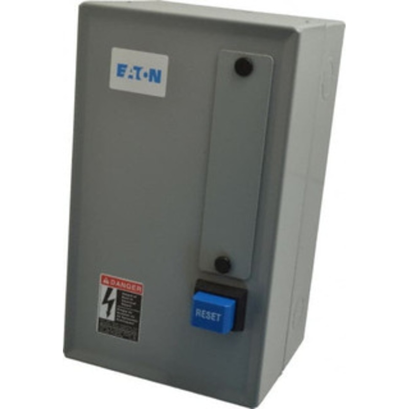 Eaton Cutler-Hammer 208 Coil VAC, 27 Amp, NEMA Size 1, Nonreversible Enclosed Enclosure NEMA Motor Starter 7-1/2 hp at 1 Phase, 1 Enclosure Rating ECN0511EAA - 04578886