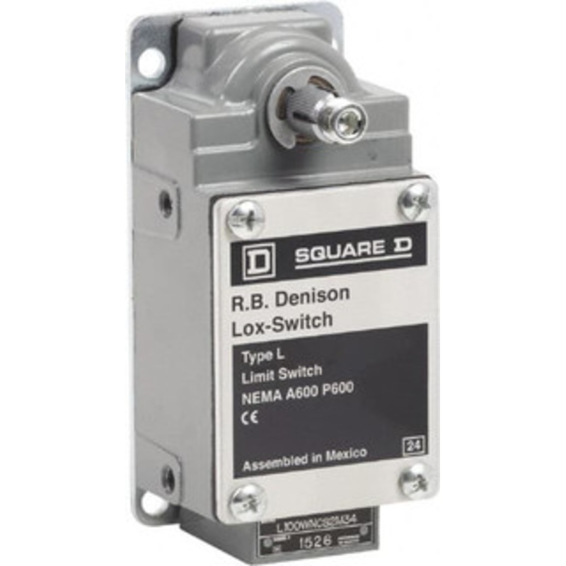 Square D DPST, 2NC, 600 Volt Screw Terminal, Rotary Spring Return Actuator, General Purpose Limit Switch 1, 2, 4, 12, 13 NEMA Rating, IP67 IPR Rating L100WNCS2M34 - 69657807