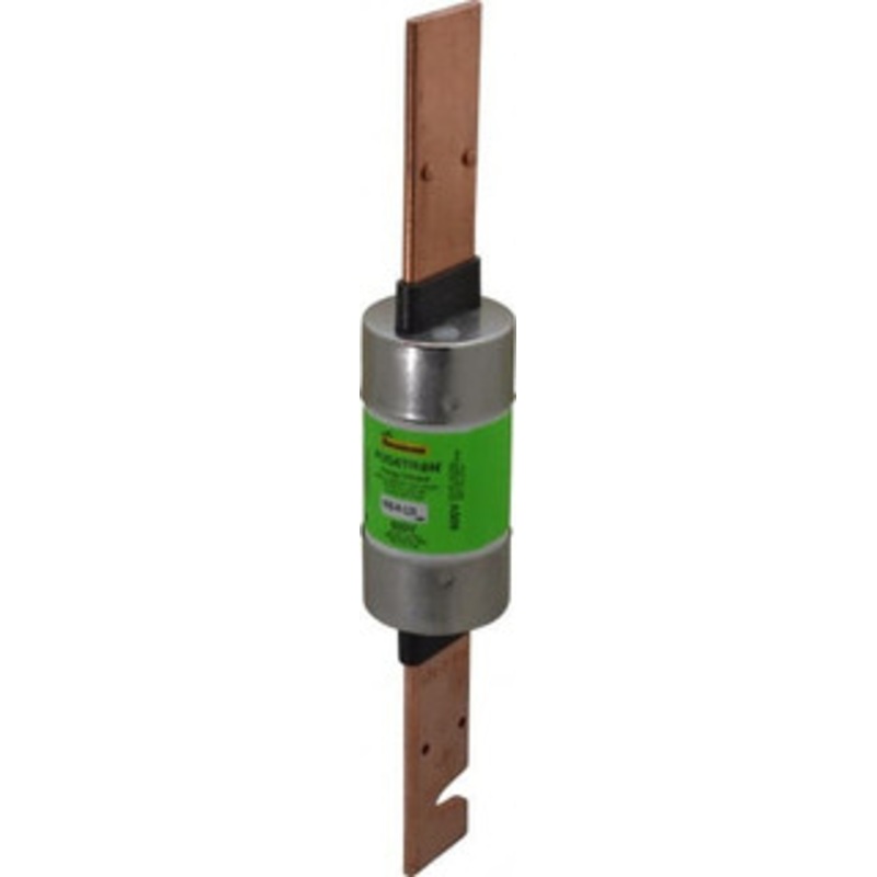 Bussmann 300 VDC, 600 VAC, 125 Amp, Time Delay General Purpose Fuse Bolt-on Mount, 9-5/8 OAL, 20 at DC, 200 (RMS) kA Rating, 1-13/16 Diam FRS-R-125 - 75908574